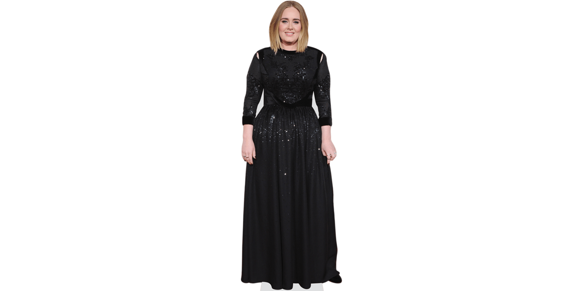 Adele (Black Dress) Cardboard Cutout