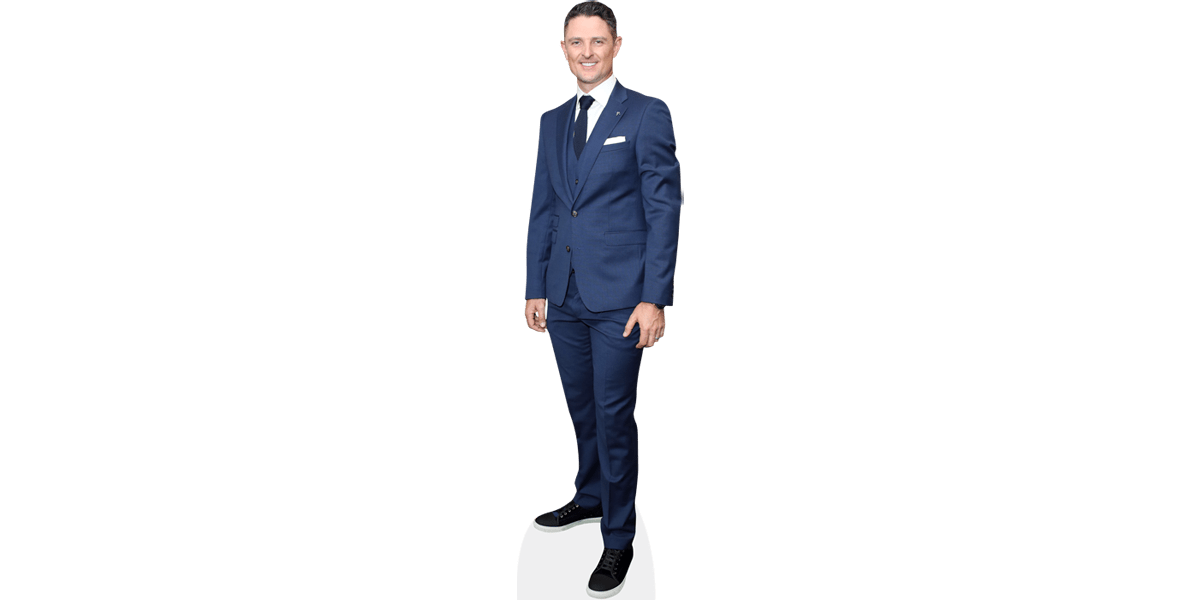 Justin Rose (Blue Suit) Cardboard Cutout