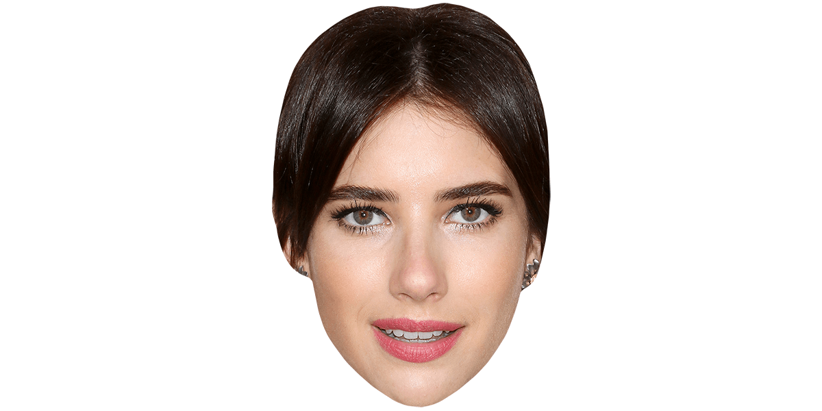 Emma Roberts (Brown Hair) Celebrity Mask - Celebrity Cutouts