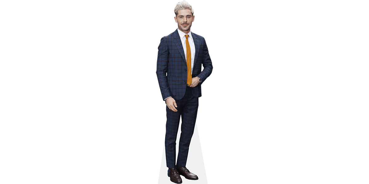 Zac Efron (Yellow Tie) Cardboard Cutout - Celebrity Cutouts