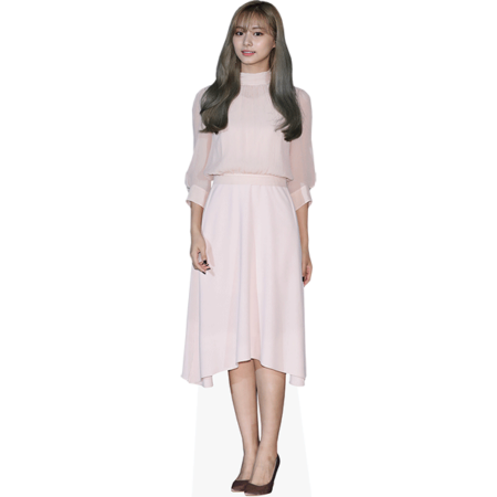 Chou Tzu-Yu (Pink Dress) Cardboard Cutout