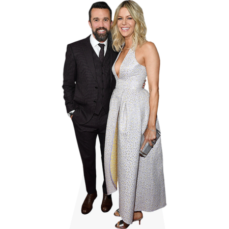 Celebrity Cutout Rob McElhenney And Kaitlin Olson Mini (Duo)