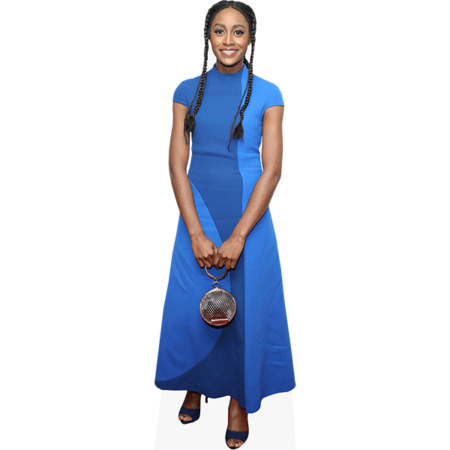 Simona Brown (Blue Dress) Cardboard Cutout