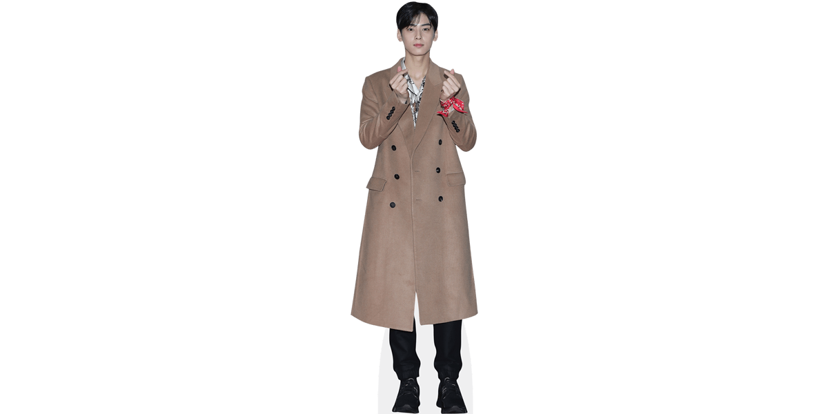 Cha Eun Woo Coat Cardboard Cutout Celebrity Cutouts