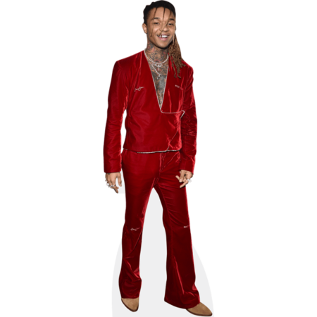 Khalif Brown (Red Outfit) Cardboard Cutout