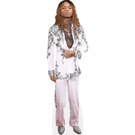 Khalif Brown (White Outfit) Cardboard Cutout