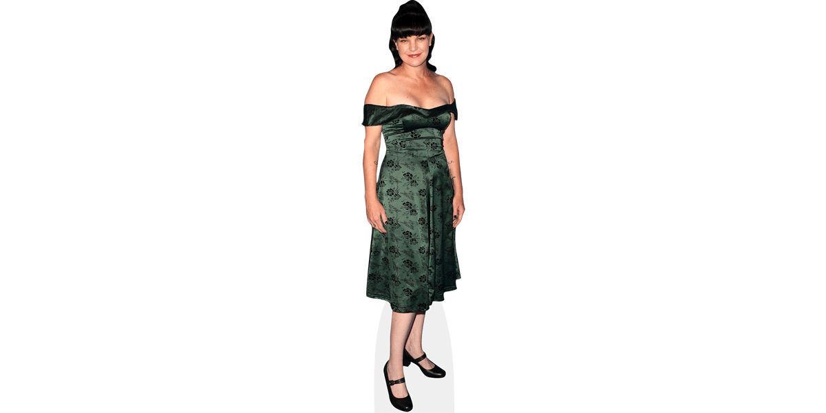 Pauley Perrette Green Dress Cardboard Cutout Celebrity Cutouts