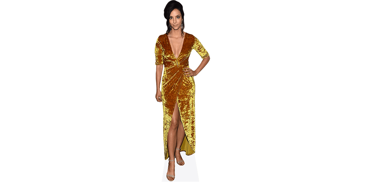 Talayeh Ashrafi (Gold Dress) Cardboard Cutout - Celebrity Cutouts