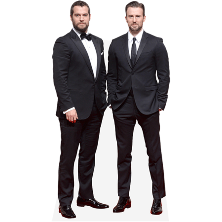 Chris Evans And Henry Cavill (Duo) Mini Celebrity Cutout