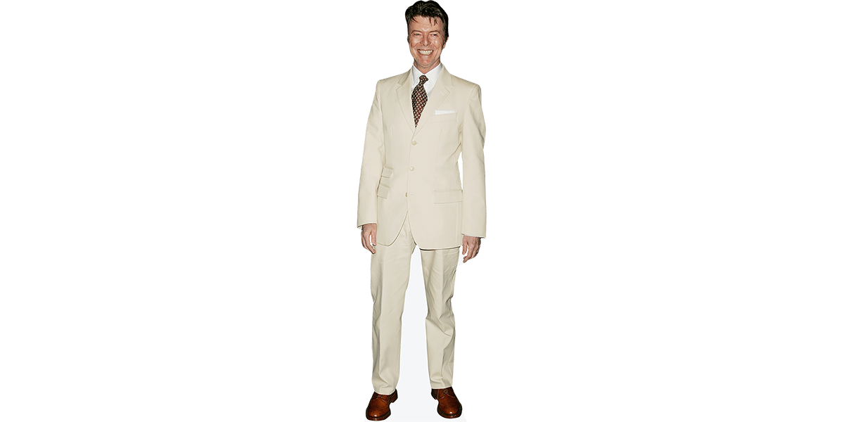 David Bowie (White Suit) Cardboard Cutout - Celebrity Cutouts