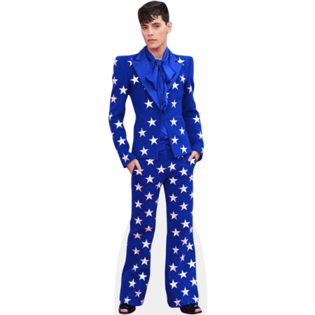 Max Harwood (Blue) Cardboard Cutout