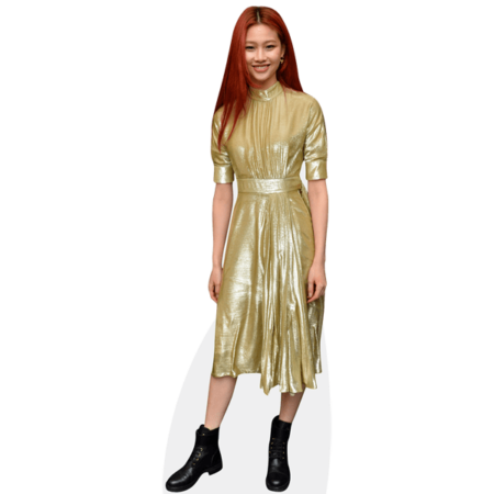 Hoyeon Jung (Gold Dress) Cardboard Cutout