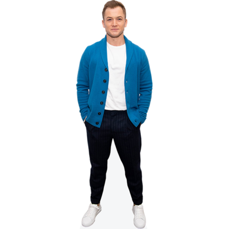 Taron Egerton (Blue Top) Cardboard Cutout