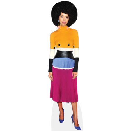 Jasmin Savoy Brown (Colourful Dress) Cardboard Cutout