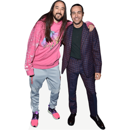 Steve Aoki And Peter Wentz (Duo) Mini Celebrity Cutout