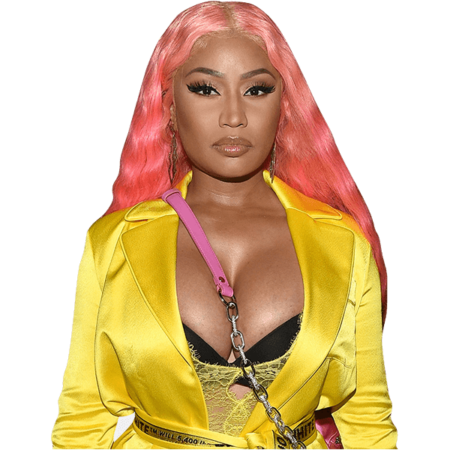 Nicki Minaj (Yellow Dress) Half Body Buddy Cutout