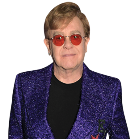 Elton John (Purple Blazer) Half Body Buddy Cutout