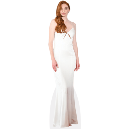 Eleanor Tomlinson (White Dress) Cardboard Cutout