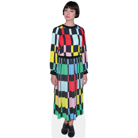 Kate Micucci (Colourful Dress) Cardboard Cutout