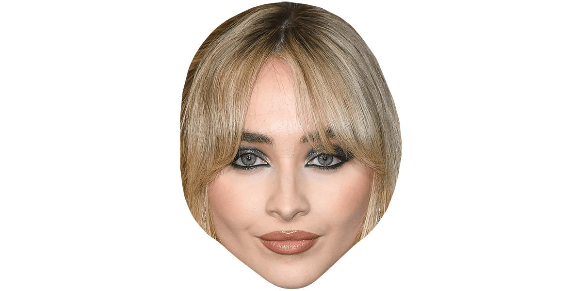 Sabrina Carpenter (Blonde Hair) Big Head - Celebrity Cutouts