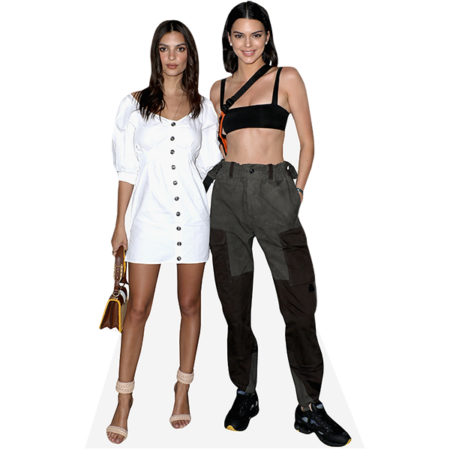 Emily Ratajkowski And Kendall Jenner (Duo 1) Mini Celebrity Cutout