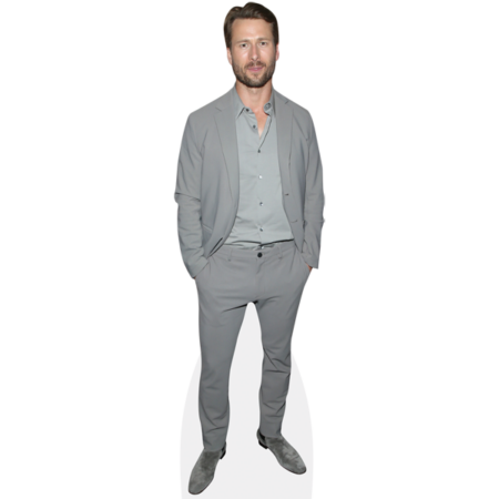 Glen Powell (Grey Outfit) Cardboard Cutout