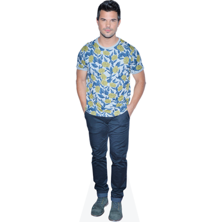 Taylor Lautner (Floral Shirt) Cardboard Cutout