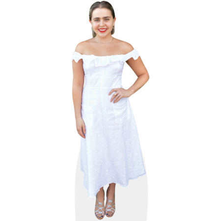 Mae Whitman (White Dress) Cardboard Cutout