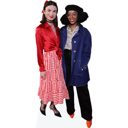 Dylan Mulvaney And Alyah Chanelle Scott (Duo 1) Mini Celebrity Cutout