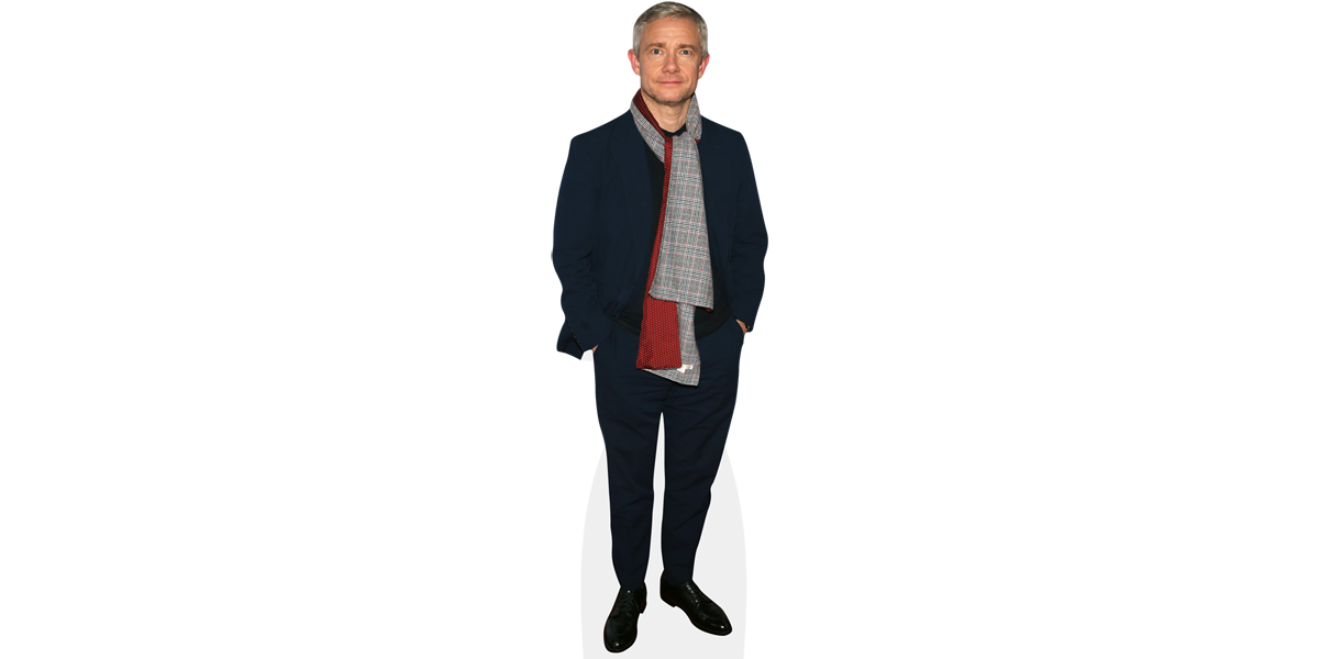 Martin Freeman Scarf Cardboard Cutout Celebrity Cutouts