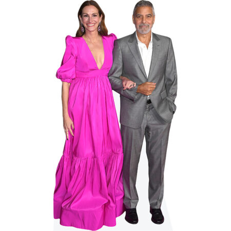 Julia Roberts And George Clooney (Duo 1) Mini Celebrity Cutout