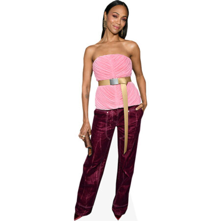 Zoe Saldana (Pink Top) Cardboard Cutout