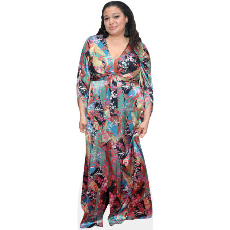 Michelle Buteau (Colourful Dress) Cardboard Cutout