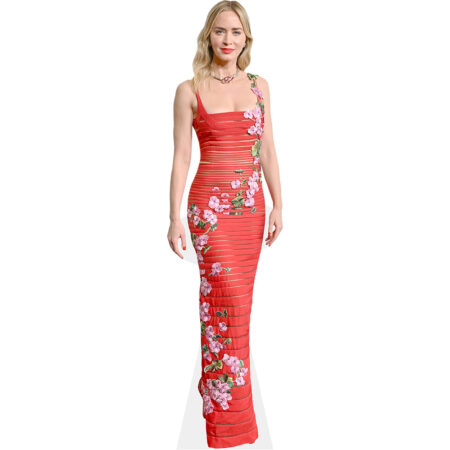 Emily Blunt (Red Dress) Cardboard Cutout