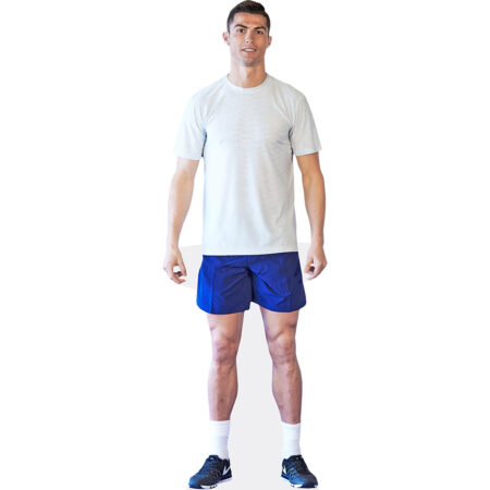 Cristiano Ronaldo (Blue Shorts) Cardboard Cutout