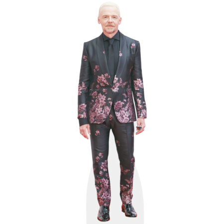 Simon Pegg (Floral Suit) Cardboard Cutout