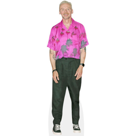 Simon Pegg (Purple Shirt) Cardboard Cutout