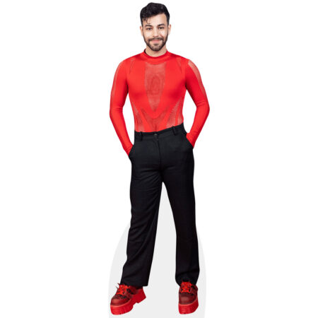 Agoney Morales (Red Top) Cardboard Cutout