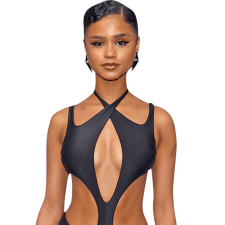 Mercede Bodysuit - Plunge Neck Bodysuit in Black