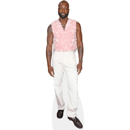 Dwyane Wade (Pink Vest) Cardboard Cutout