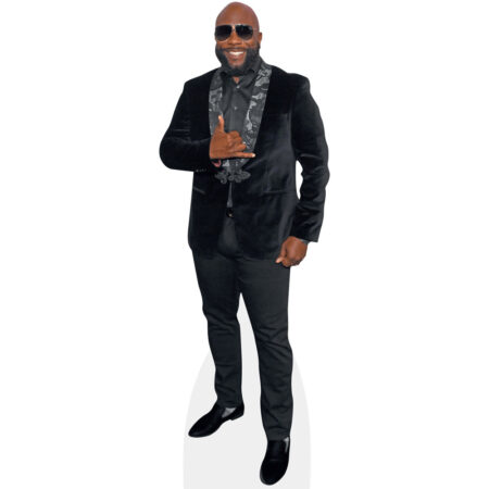 Wanya Morris (Black Suit) Cardboard Cutout