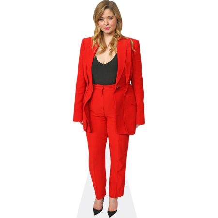 Sasha Pieterse (Red Suit) Cardboard Cutout