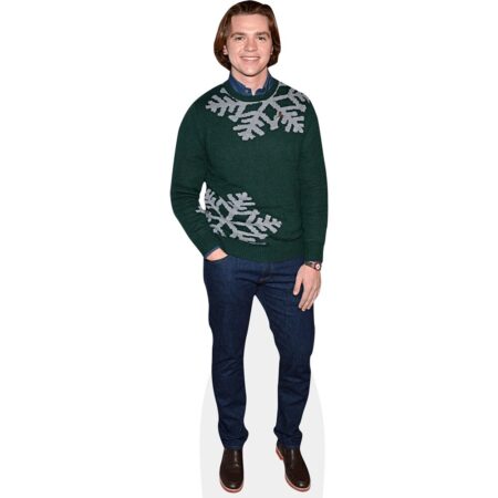 Joel Courtney (Green Jumper) Cardboard Cutout