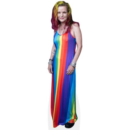 Pauley Perrette (Colourful Dress) Cardboard Cutout