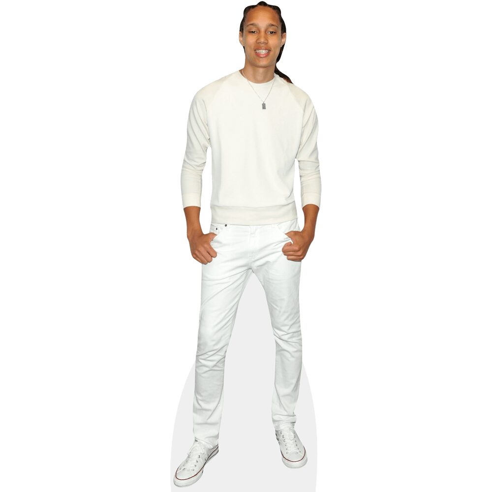 Brittney Griner (White Outfit) Cardboard Cutout